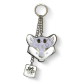 Snow leopard keychain